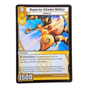 Superia-Citadel Militia Trading Card - Gold and Black